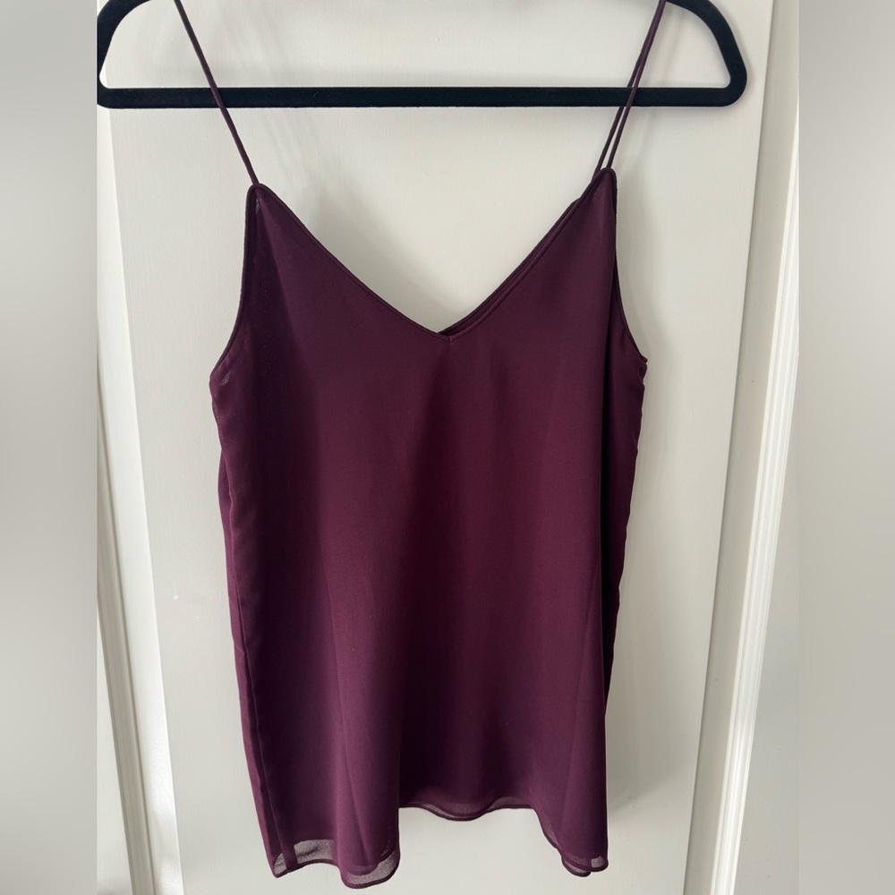 Blaque label “silk” tank in maroon. Like new! Size xs.